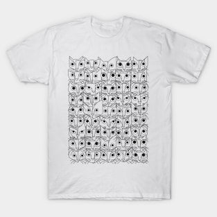 Cats (fortyfivepack outline version) T-Shirt